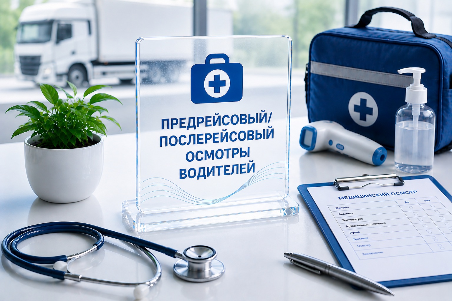 Предрейсовый/Послерейсовый осмотры водителей